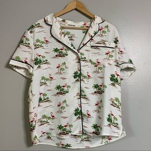 Elevator Disco Flamingo shirt